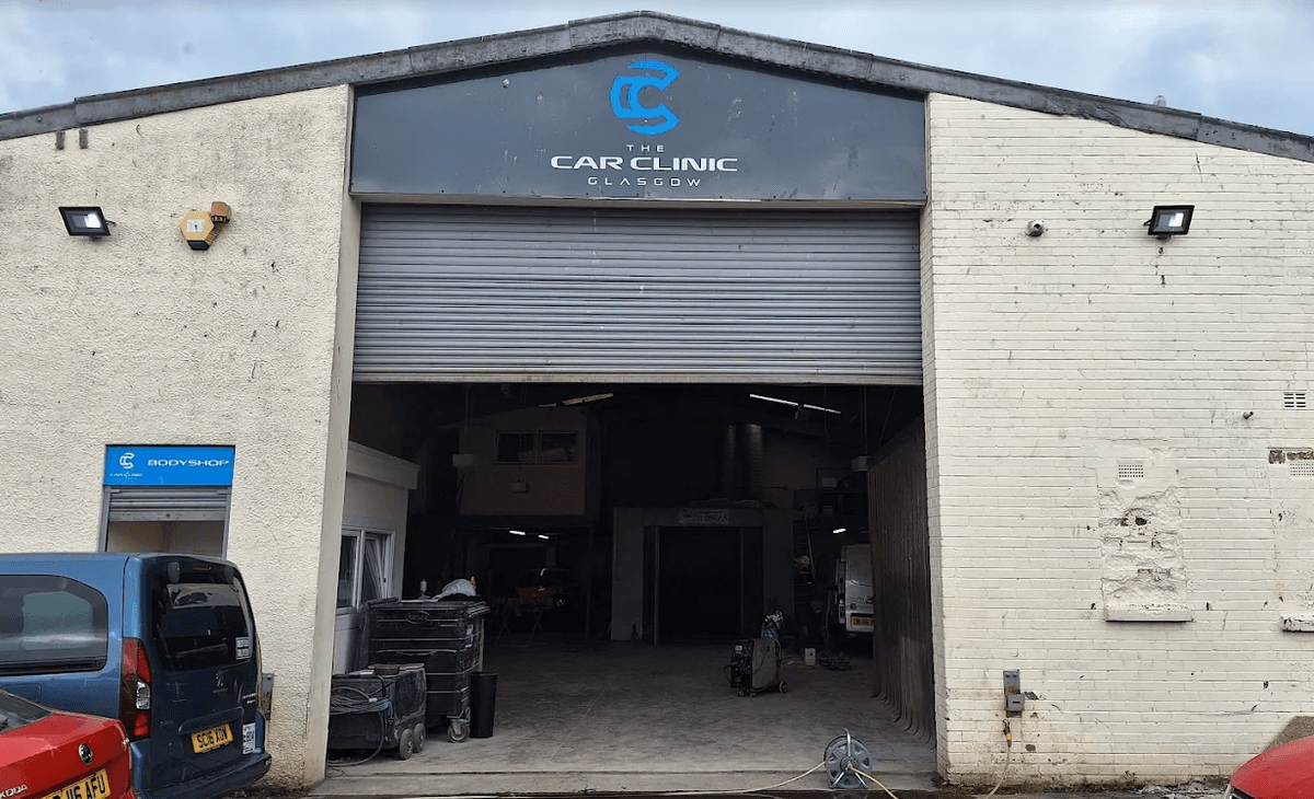 Mechanic working on a car